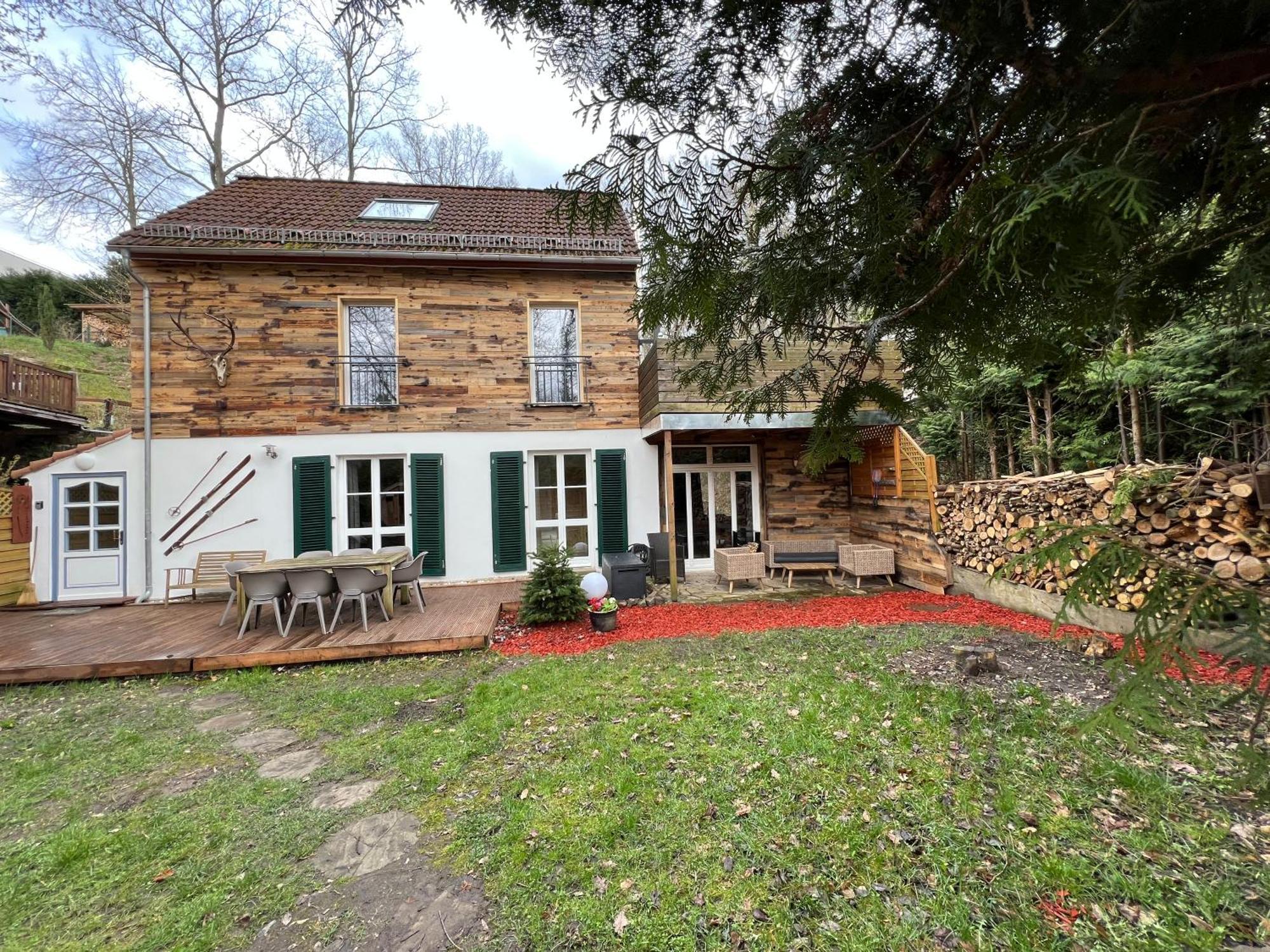 Chalet Ferienhaus Dresden Villa Exterior photo